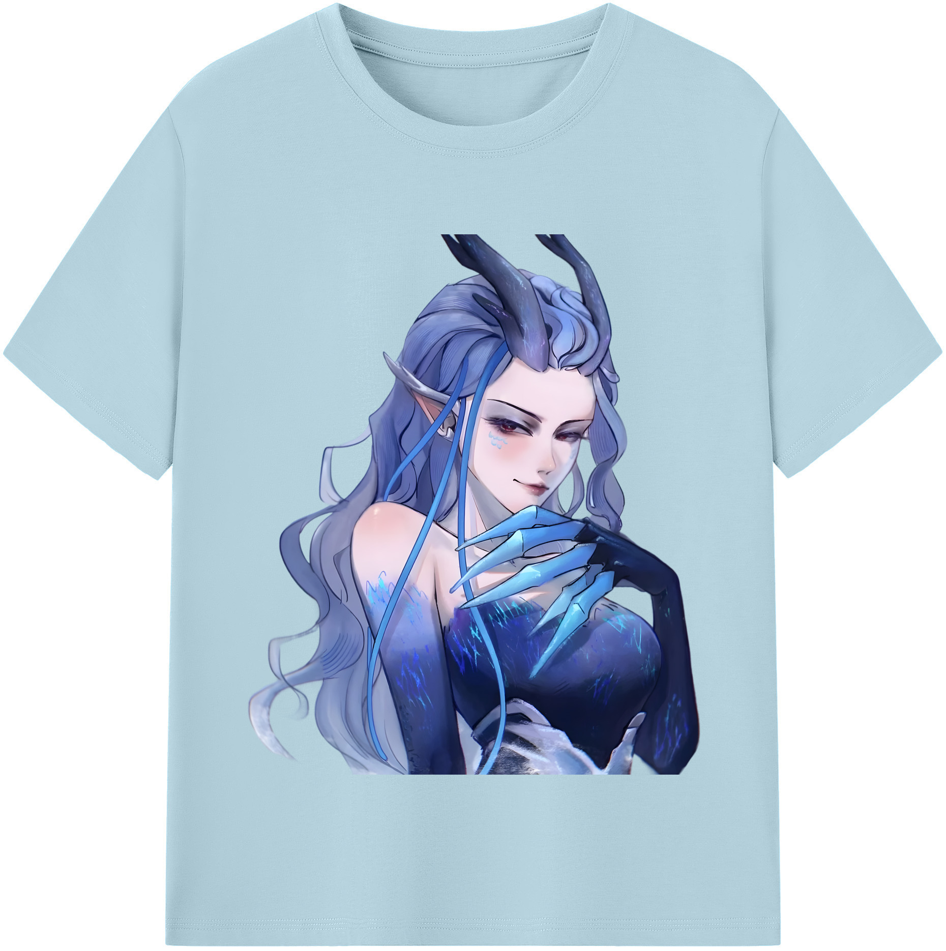 （画像用） Ne Zha 2 ナタ 魔童の大暴れ 綿100％半袖Tシャツ（フロントプリント）